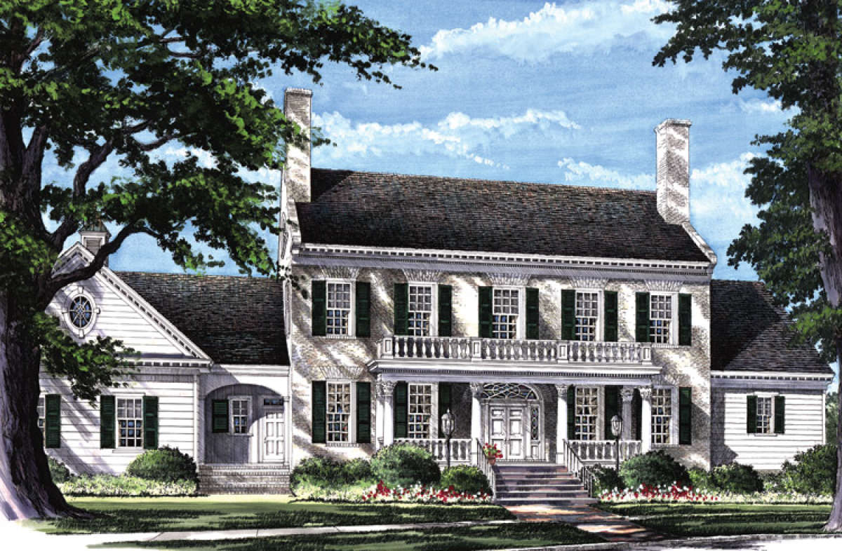 Colonial House Plan #7922-00088 Elevation Photo