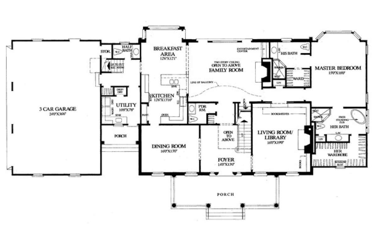 Floorplan 1 for House Plan #7922-00088
