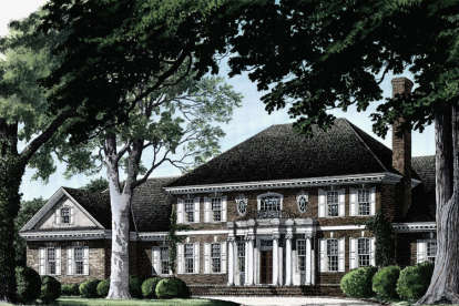 Colonial House Plan #7922-00092 Elevation Photo