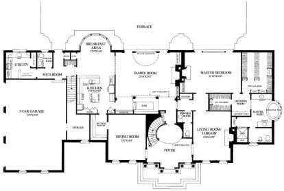 Floorplan 1 for House Plan #7922-00092