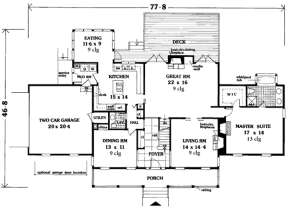 Main Floor for House Plan #033-00007