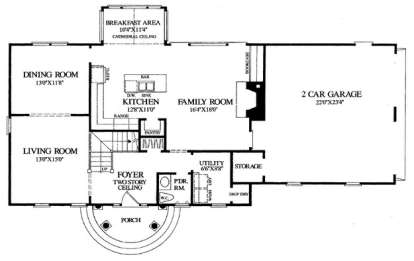 Floorplan 1 for House Plan #7922-00096