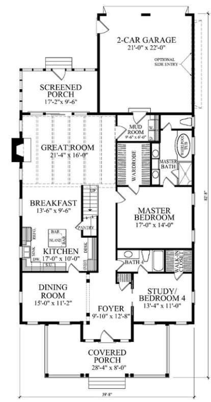 Floorplan 1 for House Plan #7922-00097