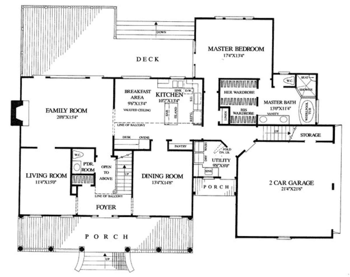 Floorplan 1 for House Plan #7922-00098