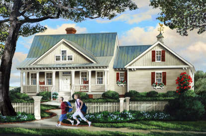 4 Bed, 2 Bath, 2278 Square Foot House Plan - #7922-00099