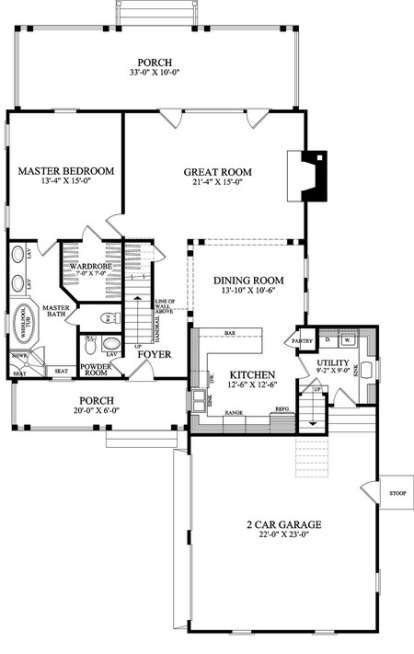 Floorplan 1 for House Plan #7922-00101