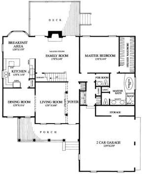 Floorplan 1 for House Plan #7922-00102