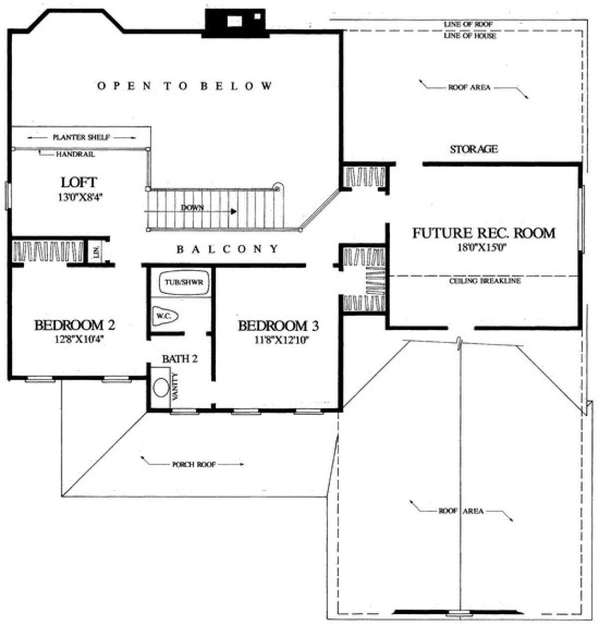 Floorplan 2 for House Plan #7922-00102