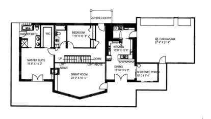Main Floor for House Plan #039-00208
