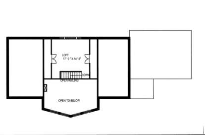 Loft Floor for House Plan #039-00208