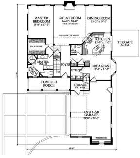 Floorplan 1 for House Plan #7922-00104