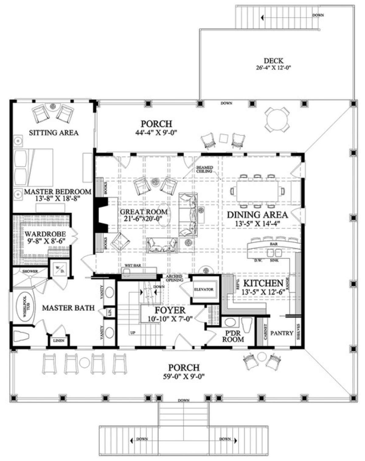 Floorplan 1 for House Plan #7922-00105