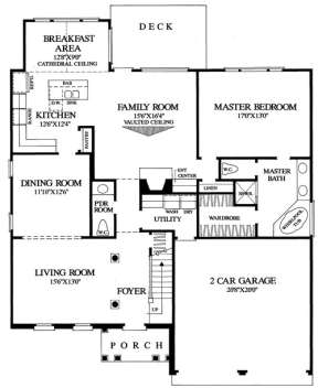 Floorplan 1 for House Plan #7922-00106