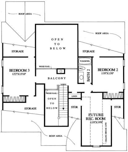 Second Floor for House Plan #7922-00106