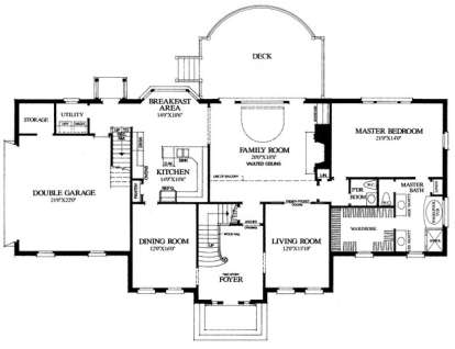 Floorplan 1 for House Plan #7922-00107