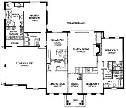 Floorplan 1 for House Plan #7922-00108