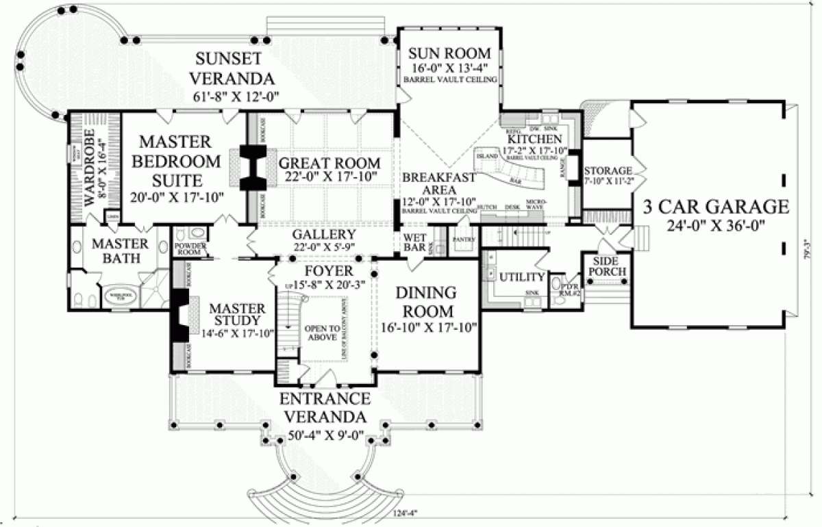 Floorplan 1 for House Plan #7922-00109