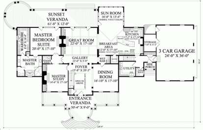 Floorplan 1 for House Plan #7922-00109