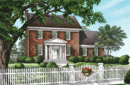 Greek Revival House Plan #7922-00110 Elevation Photo