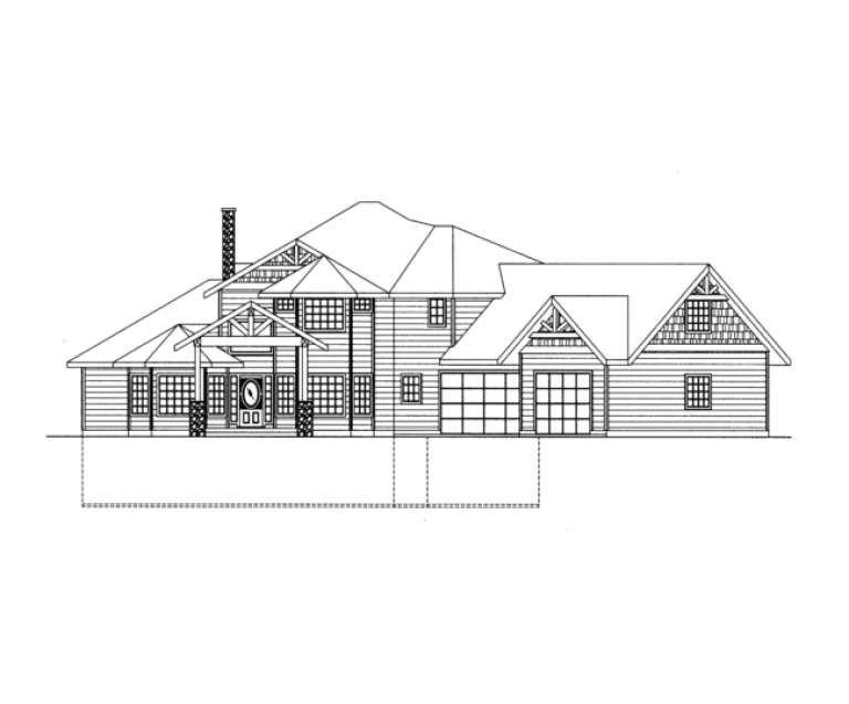 Traditional House Plan #039-00209 Elevation Photo