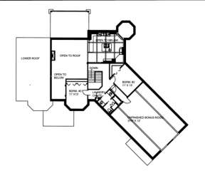 Second Floor for House Plan #039-00209