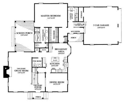 Floorplan 1 for House Plan #7922-00113