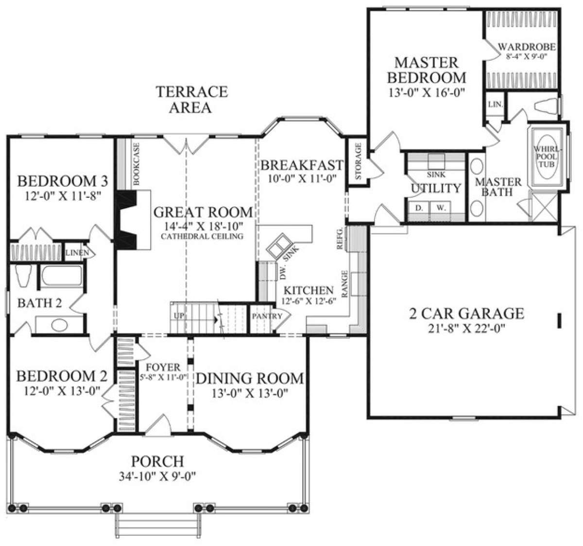 Floorplan 1 for House Plan #7922-00116