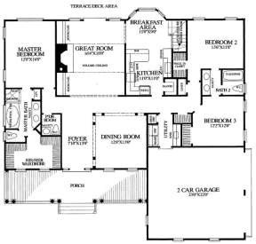 Floorplan 1 for House Plan #7922-00120
