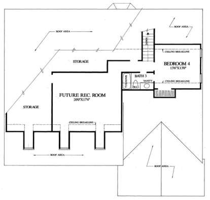 Second Floor for House Plan #7922-00120