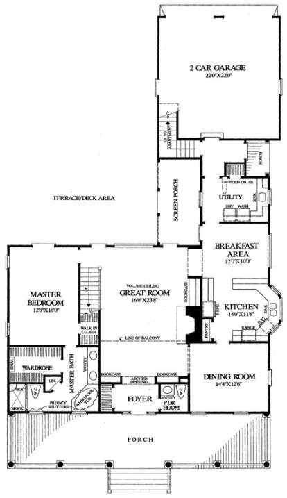 Floorplan 1 for House Plan #7922-00121
