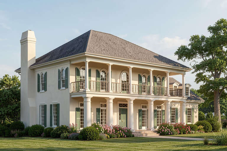 House Plan House Plan #14929 Angled Front Elevation