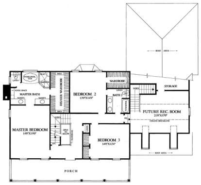 Floorplan 2 for House Plan #7922-00122