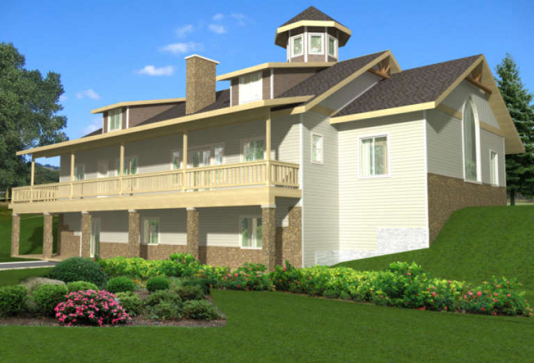 House Plan House Plan #1493 Rear Elevation