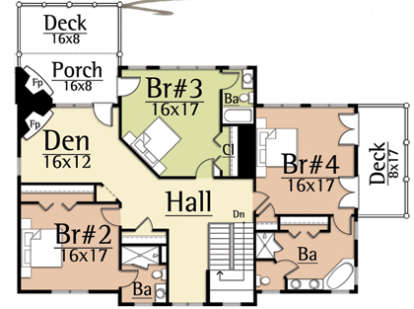Floorplan 2 for House Plan #8504-00001