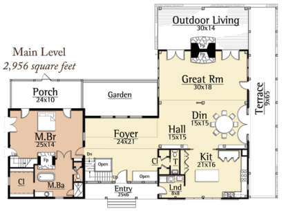 Floorplan 1 for House Plan #8504-00002