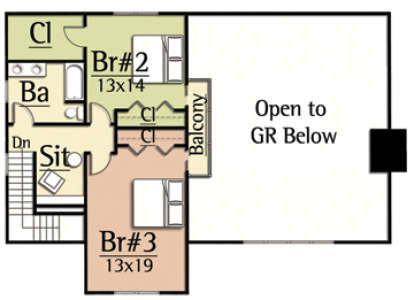 Floorplan 2 for House Plan #8504-00004