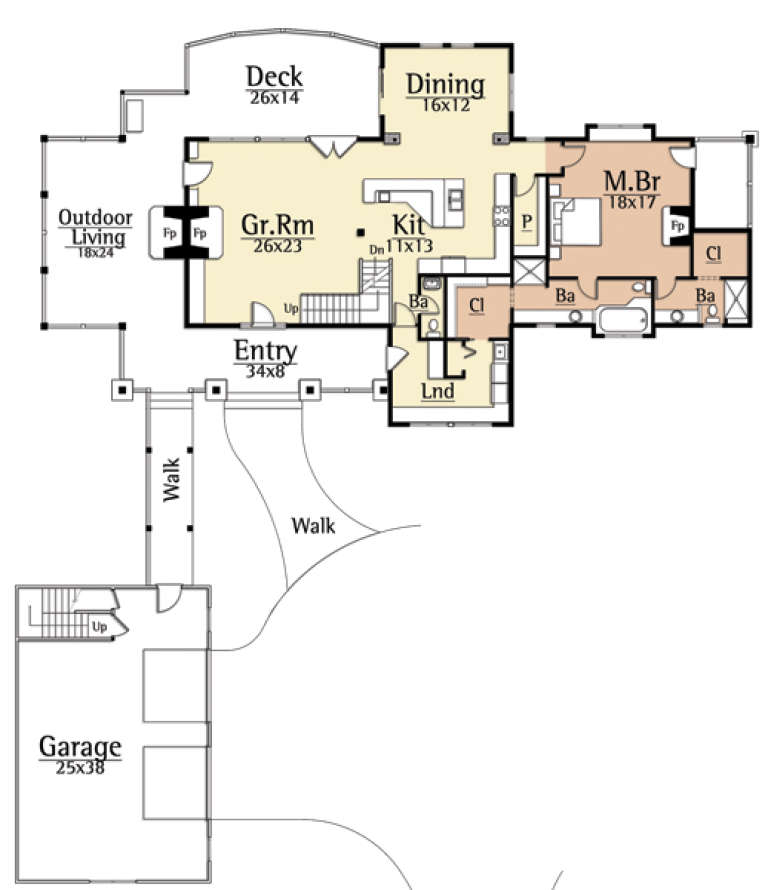 House Plan House Plan #14934 Drawing 1