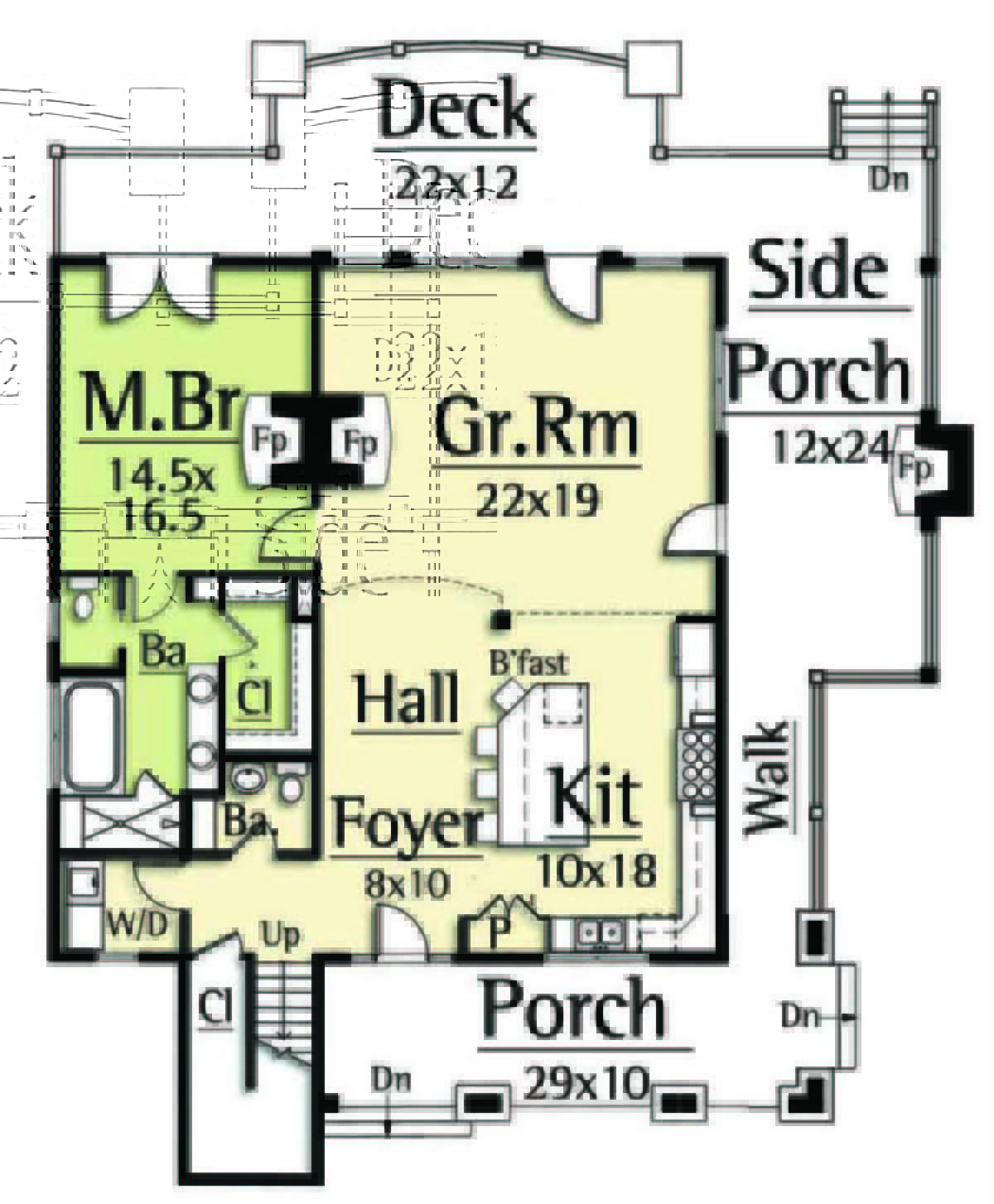 Floorplan 1 for House Plan #8504-00006