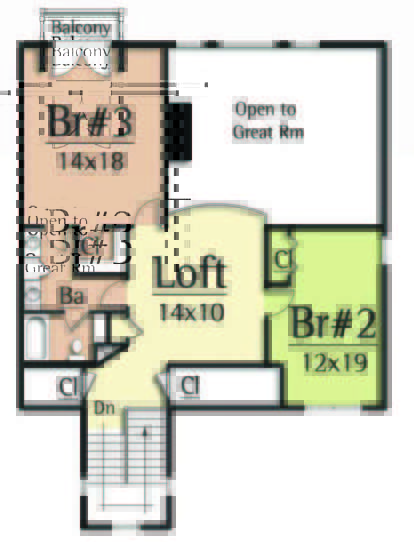 Floorplan 2 for House Plan #8504-00006