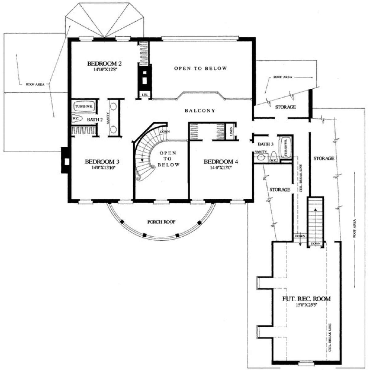 Floorplan 2 for House Plan #7922-00123