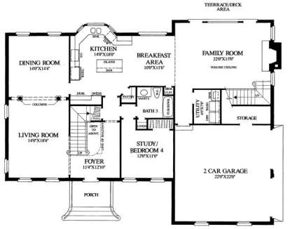 Main Floor  for House Plan #7922-00124