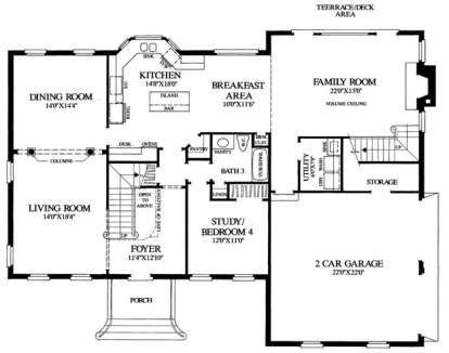 Floorplan 1 for House Plan #7922-00124