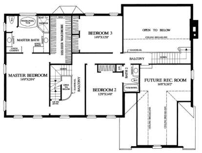 Second Floor for House Plan #7922-00124