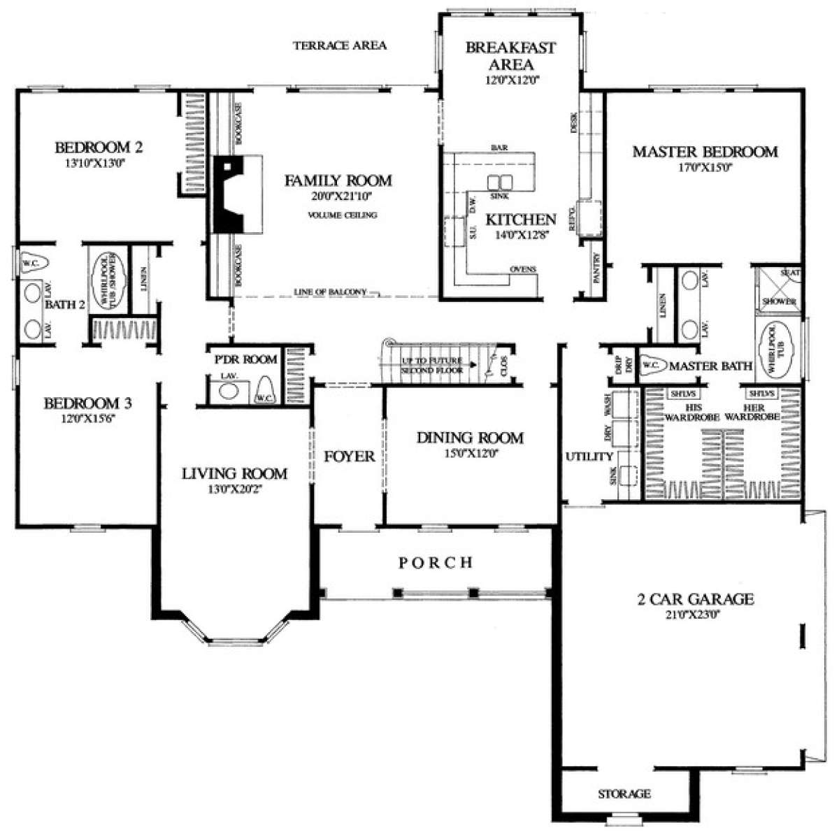 Floorplan 1 for House Plan #7922-00125
