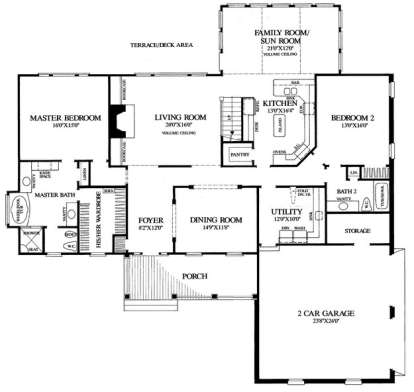 Floorplan 1 for House Plan #7922-00126