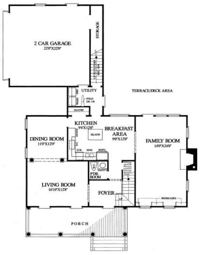 Floorplan 1 for House Plan #7922-00127
