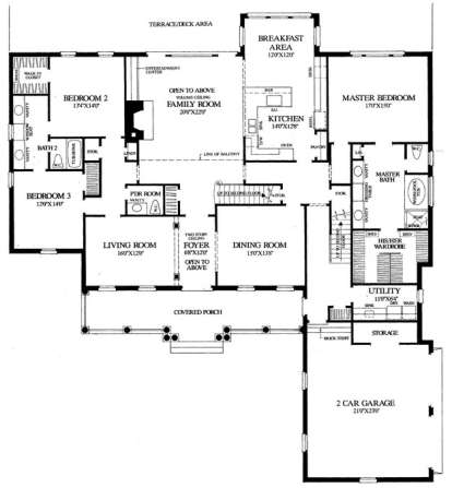 Floorplan 1 for House Plan #7922-00128