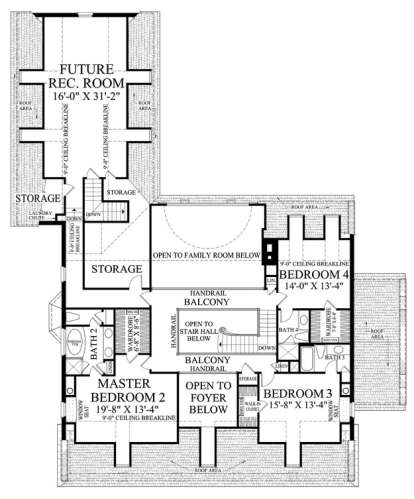 Floorplan 2 for House Plan #7922-00129