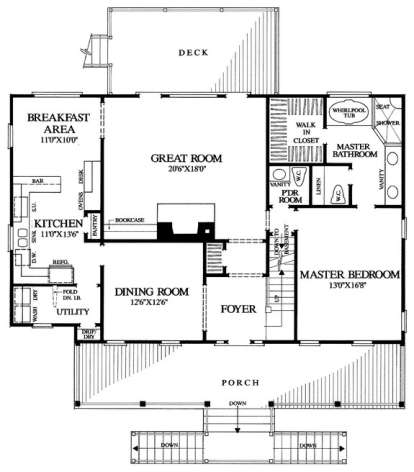 Floorplan 1 for House Plan #7922-00130