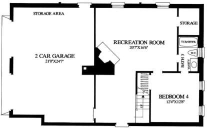 Lower Level for House Plan #7922-00130